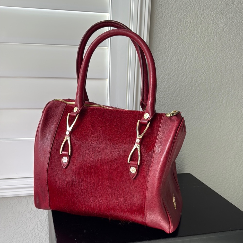 Ted Baker Red Leather “Ponyhair” Handbag
